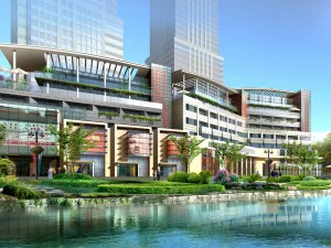 construction urbaine - immeuble &agrave; plusieurs &eacute;tages immeuble de bureaux commerciaux 238 Modèle 3D