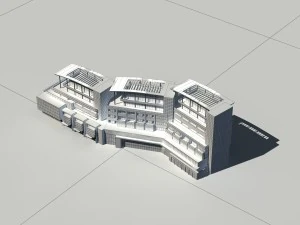 urban construction - multi-storey building commercial office building 238 3D Model