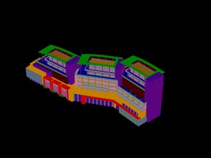 urban construction - multi-storey building commercial office building 238 3D Модель