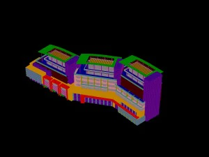 urban construction - multi-storey building commercial office building 238 3D Model