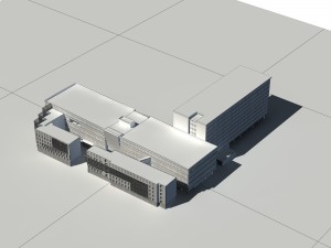 urban construction - multi-storey building commercial office building 241 Modello 3D