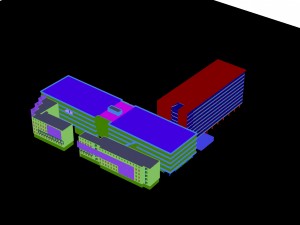 urban construction - multi-storey building commercial office building 241 Modello 3D