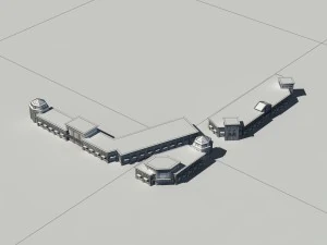 urban construction - multi-storey building commercial office building 242 3D Model