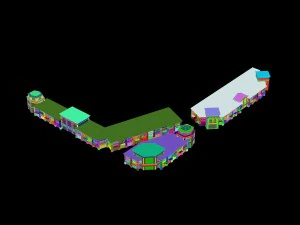urban construction - multi-storey building commercial office building 242 3D Model
