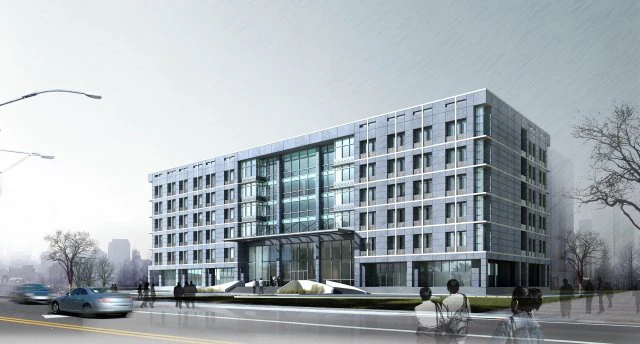 urban construction - multi-storey building commercial office building 244 3D Model .c4d .max .obj .3ds .fbx .stl .blend 