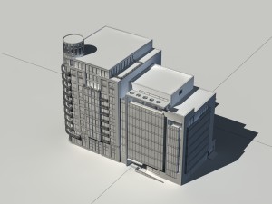 city building - multi-storey commercial office 245 3D 模型