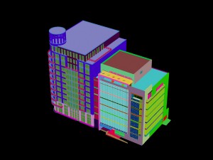 city building - multi-storey commercial office 245 3D 模型