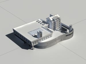 city - multi-storey commercial office building 223 Modelo 3D