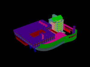 city - multi-storey commercial office building 223 Modelo 3D