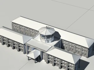city - multi-storey commercial office building 224 3D Model