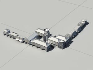 city - multi-storey commercial office building 225 Modello 3D