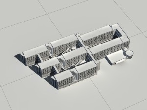 city - multi-storey commercial office building 226 3D Model