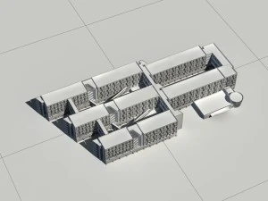 city - multi-storey commercial office building 226 3D Model