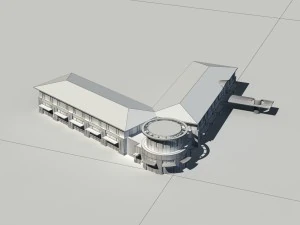 city - multi-storey commercial office building 230 3D Model