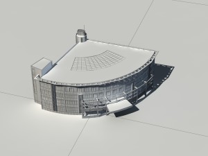 city - multi-storey commercial office building 231 3D Модель