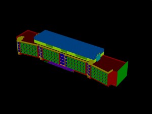 city - multi-storey commercial office building 232 Modelo 3D