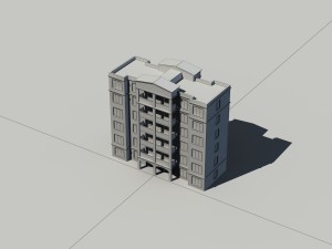 city construction - large real estate residences 1 Model 3D