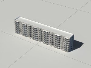 city construction - large real estate residences 3 Modelo 3D
