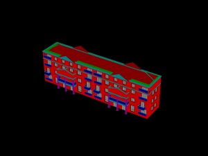 city construction - large real estate residences 5 3D Model