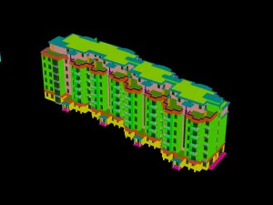 city construction - large real estate residences 10 3D Model