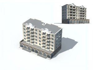 city construction - large real estate residences 11 3D 모델