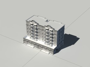 city construction - large real estate residences 11 Modelo 3D