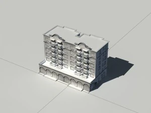 городское строительство - большие резиденции 11 3D Модель