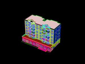city construction - large real estate residences 11 Modelo 3D