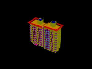 city construction - large real estate residences 12 3D Model