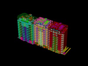 city construction - large real estate residences 14 3D Model