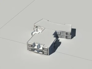 city construction - large real estate residences 15 3D Model