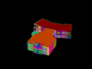 city construction - large real estate residences 15 3D Model