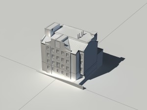 city construction - large real estate residences 16 3D Model