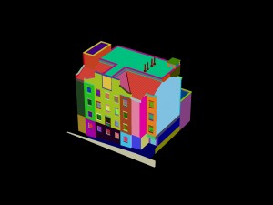 city construction - large real estate residences 16 3D Model