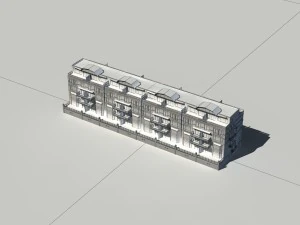 city construction - large real estate residences 17 3D Model