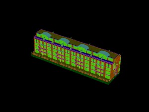 city construction - large real estate residences 17 Modello 3D