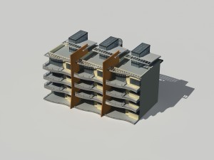 city construction - large real estate residences 19 3D 模型