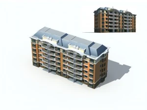 city construction - large real estate residences 21 3D Model
