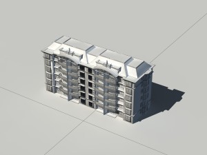 city construction - large real estate residences 21 Modelo 3D
