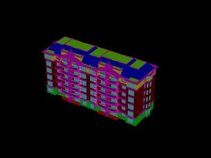 city construction - large real estate residences 21 3D Model