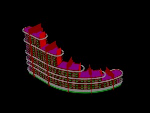 city construction - large real estate residences 24 3D Model