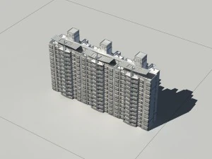 city construction - large real estate residences 25 3D Model