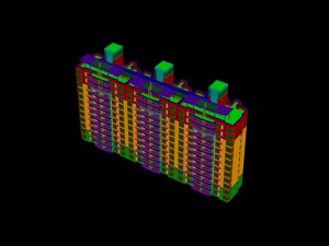 city construction - large real estate residences 25 Modèle 3D
