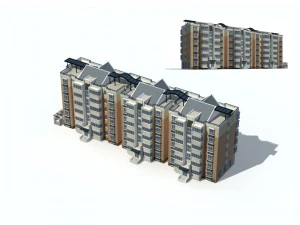 city construction - large real estate residences 26 3D Model