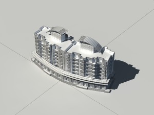 city construction - large real estate residences 27 3D 모델