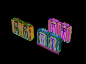 city construction - large real estate residences 30 3D Model