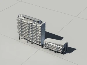 city construction - large real estate residences 31 3D Model