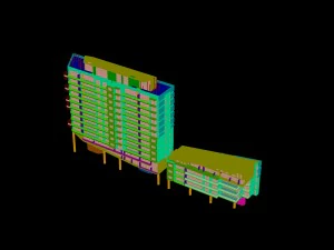 city construction - large real estate residences 31 3D Model