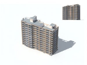 city construction - large real estate residences 32 3D Model