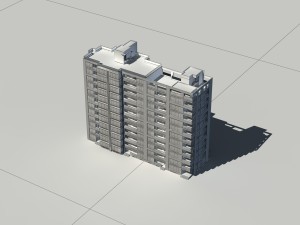 city construction - large real estate residences 32 Modelo 3D